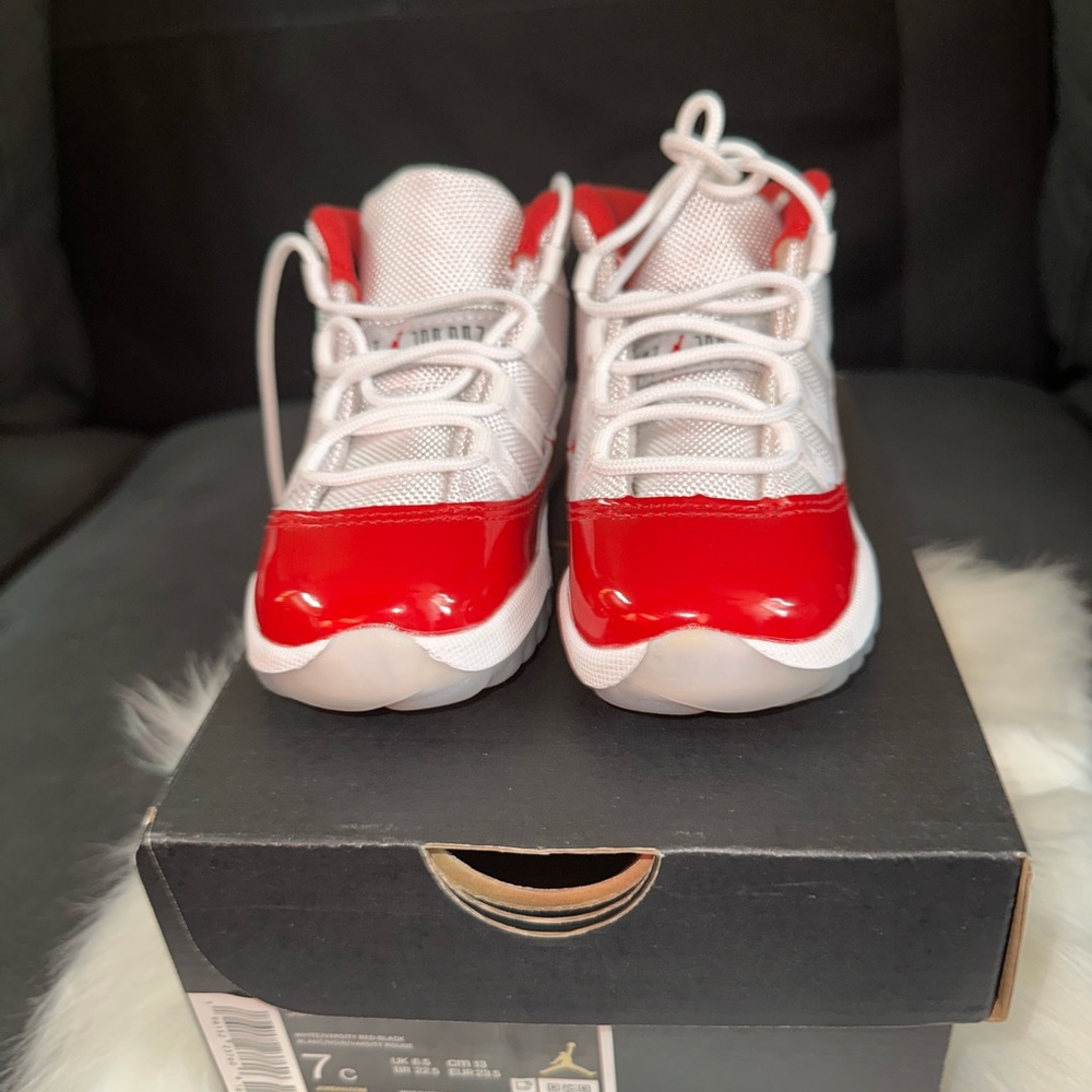 Kids Red and White Sneakers